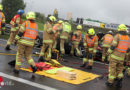 Oö: Personenrettung bei Pkw-Unfall auf A8 bei Meggenhofen