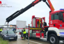 Nö: Tesla-Bergung nach Verkehrsunfall bei Wiener Neudorf