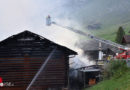 Schweiz: Stall steht in Avers in Vollbrand