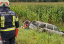 Stmk: Feuerwehr auf der Suche nach einem überschlagenen Pkw