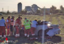 Nö: Frau bei Autoüberschlag in Feld in Michelhausen schwer verletzt