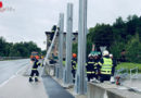 Oö: Feuerwehren im Bezirk Perg errichten mobilen Donau-Hochwasser-Schutzdamm