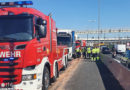 Wien: Treibstoffverlust und Abriss der Hinterachse an Lkw auf der Südosttangente