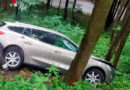 Nö: Pkw kommt von der Straße ab und stürzt in einen Wald