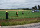 Nö: Bergung eines mitten im Feld stehenden Milch-Tankwagens in Biberbach