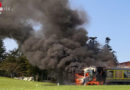 Oö: Tiefschwarze Rauchsäule und Großeinsatz bei Lkw-Brand in Frankenburg