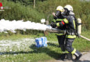 Oö: Leistungsprüfung Branddienst von der Feuerwehr Hackenbuch absolviert
