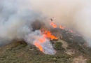 USA: Schwierige Bedingungen für die Feuerwehr beim El Dorado-Feuer im San Bernardino County