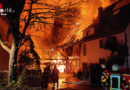 D: Großbrand in Weil der Stadt → mehrere Gebäudeteile in Vollbrand