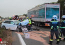 Nö: Kollision zweier Pkw und eines Lkw auf der A 21 bei Brunn am Gebirge