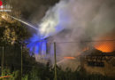 D: Fast 70 Notrufe zu Brand einer ehemaligen Gärtnerei in Düren