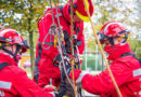 Oö: Oberösterreichs Feuerwehr-Höhenretter trainieren im Schloss Hartheim