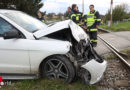 Oö: Glimpfliche Kollision zwischen Auto und Linzer Lokalbahn in Hinzenbach