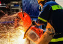 Bayern: Funkenflug bei der Metallausbildung beim THW
