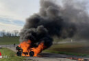 Schweiz: Quad geht bei Fahrt auf Passstraße in Flammen auf