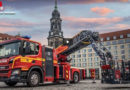 D: Neue 23/12-Drehleiter der Feuerwehr Dresden auf Scania