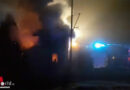 Bayern: Leeres Bahnwärterhäuschen brennt in Eschenlohe mit Elektroblitzgewitter