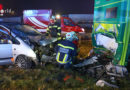 Oö: Pkw kracht auf A1 gegen Tankstellen-Preistafel → 1 Toter (57) und ein Verletzter