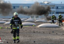 Nö: Großeinsatz bei Feuer am Dach einer Lagerhalle im Industriezentrum NÖ-Süd in Laxenburg