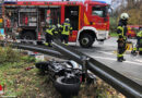 D: Lebensgefährlich verletzten, unter Leitplanke eingeklemmten Biker in Sprockhövel befreit