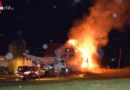 Schweiz: Unbewohntes Bauernhaus in Urnäsch in Vollbrand