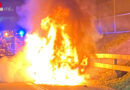 Schweiz: Fahrzeugbrand nach Motorproblem auf der Autobahn A1 bei Wängi