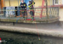 Nö: Feuerwehr fischt Schlüsselbund aus Werkskanal in Gloggnitz