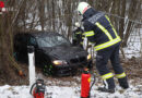 Oö: Pkw-Ausritt in die Sträucher in Buchkirchen