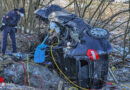 Oö: Lenker an die 13 Stunden unentdeckt im Unfallwrack in St. Georgen / Gr. eingeklemmt