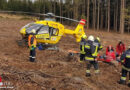 Nö: Schwerverletzter bei Forstunfall in exponierter Lage in Groß Siegharts