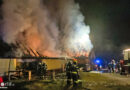 Stmk: Wirtschaftsgebäude-Vollbrand in Spielfeld → 9 Feuerwehren kämpfen mit Wassermangel