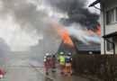 Schweiz: Brand eines Lagergebäudes der Werke Wangen-Brüttisellen