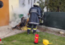 Nö: Brand eines Komposters und der Thujenhecke in Breitenwaida