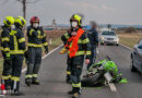 Nö: Motorradbergung nach Auffahrunfall mit Pkw in Himberg