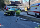 Oö: Heftige Kollision zwischen Pkw und Lkw auf der B 145 in Lauffen (Bad Ischl), zwei Verletzte