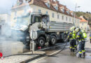Nö: Knapp 2-stündiger Einsatz bei Lkw-Brand in Krems