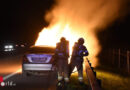 Schweiz: Mercedes auf der A1 bei Rorschacherberg in Vollbrand