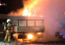 Schweiz: Lieferwagen samt Baumulde brennt in San Vittore