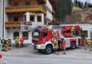 Sbg: Feuerwehr Filzmoos übt mit der neuen Allrad-Drehleiter der Feuerwehr Altenmarkt