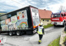 Bgld: Nach Navi-Lotsung in Not → Lkw-Zug-Bergung in Pinkafeld