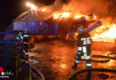 Oö: Alarmstufe III in Brunnenthal → 12 Feuerwehren bei Großfeuer im Einsatz → 100 Hühner umgekommen