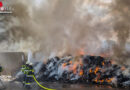 Stmk: Großbrand bei Recyclingfirma in St. Michael → 15 Feuerwehren und zwei LUF im Einsatz