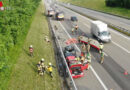 Schweiz: Strafe für Autofahrer, die am Steuer Autobahn-Einsatzübung der Feuerwehr filmten