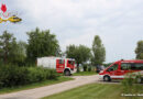 Oö: Landwirt bei Hagelschaden-Reparatur durch Eternitdach durchgebrochen