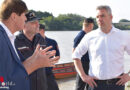 Oö: Innenminister zu Besuch bei den Hochwasser-Einsatzkräften in Schärding