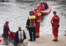 D: Feuerwehr und DLRG suchen Fahrzeug in der Ruhr → Rettungshubschrauber unterstützt aus der Luft