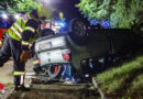 Oö: Drei teils Schwerverletzte bei Autoüberschlag gegen Straßenböschung in Leonding
