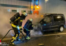 D: Brennender VW Caddy im Emstunnel in Leer
