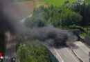 Oö: Pkw in Autobahntunnel Steinhaus-Taxlberg in Vollbrand