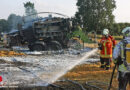 D: Große Strohpresse und 3 Ha. Ackerland bei Thürkow in Flammen